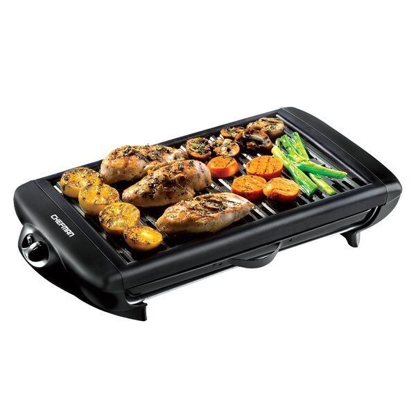 Chefman Healthy Electric Smokeless Indoor BBQ Grill with NonStick